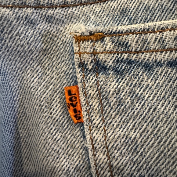 VINTAGE 517 LEVI'S ORANGE TAB JEANS | 80'S | DISTRESSING | 33X31 - Picture 1 of 14